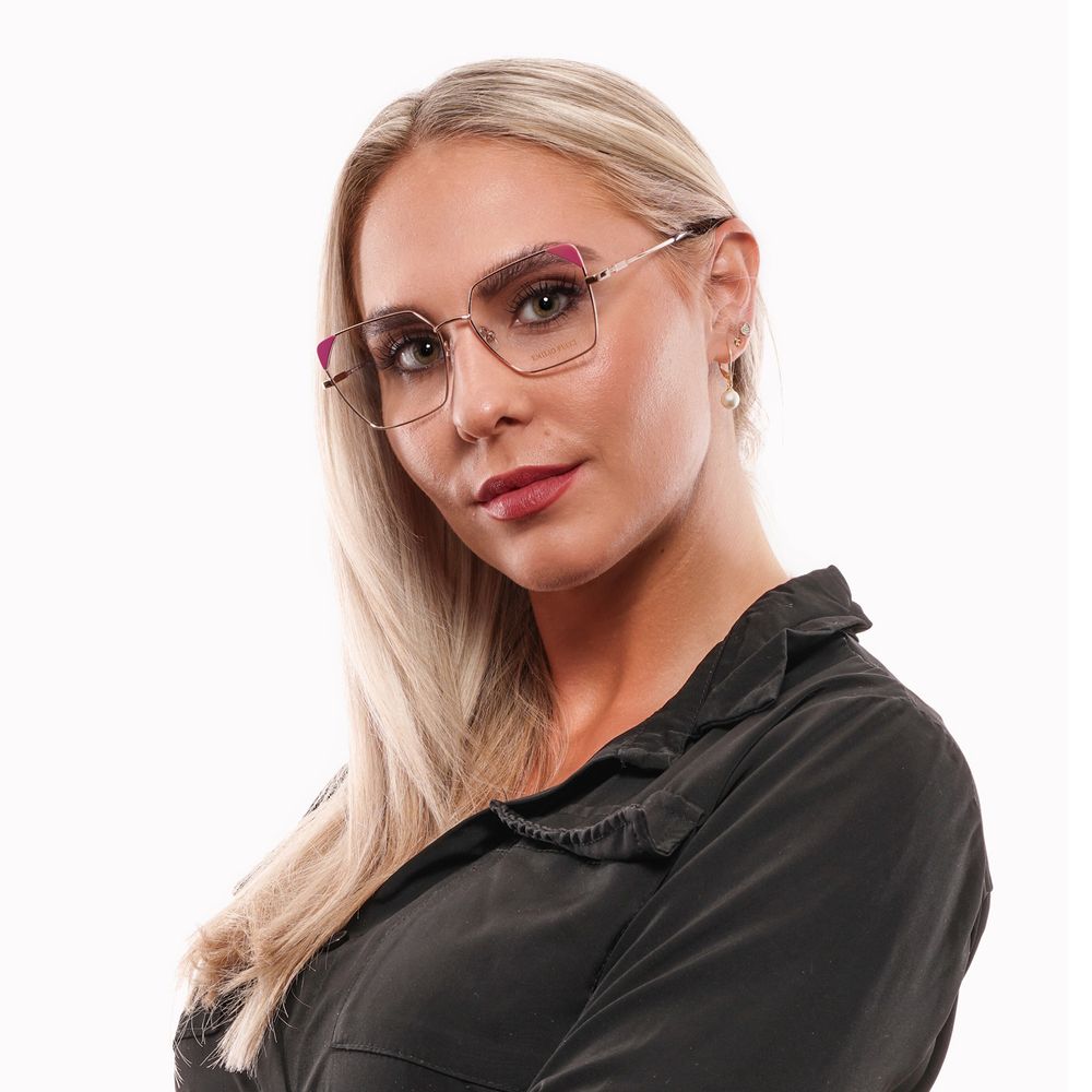Emilio Pucci Occhiali da vista in metallo e plastica color oro rosa (montature)