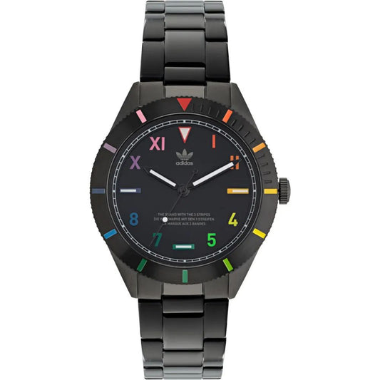 Orologio elegante Adidas in acciaio inossidabile nero