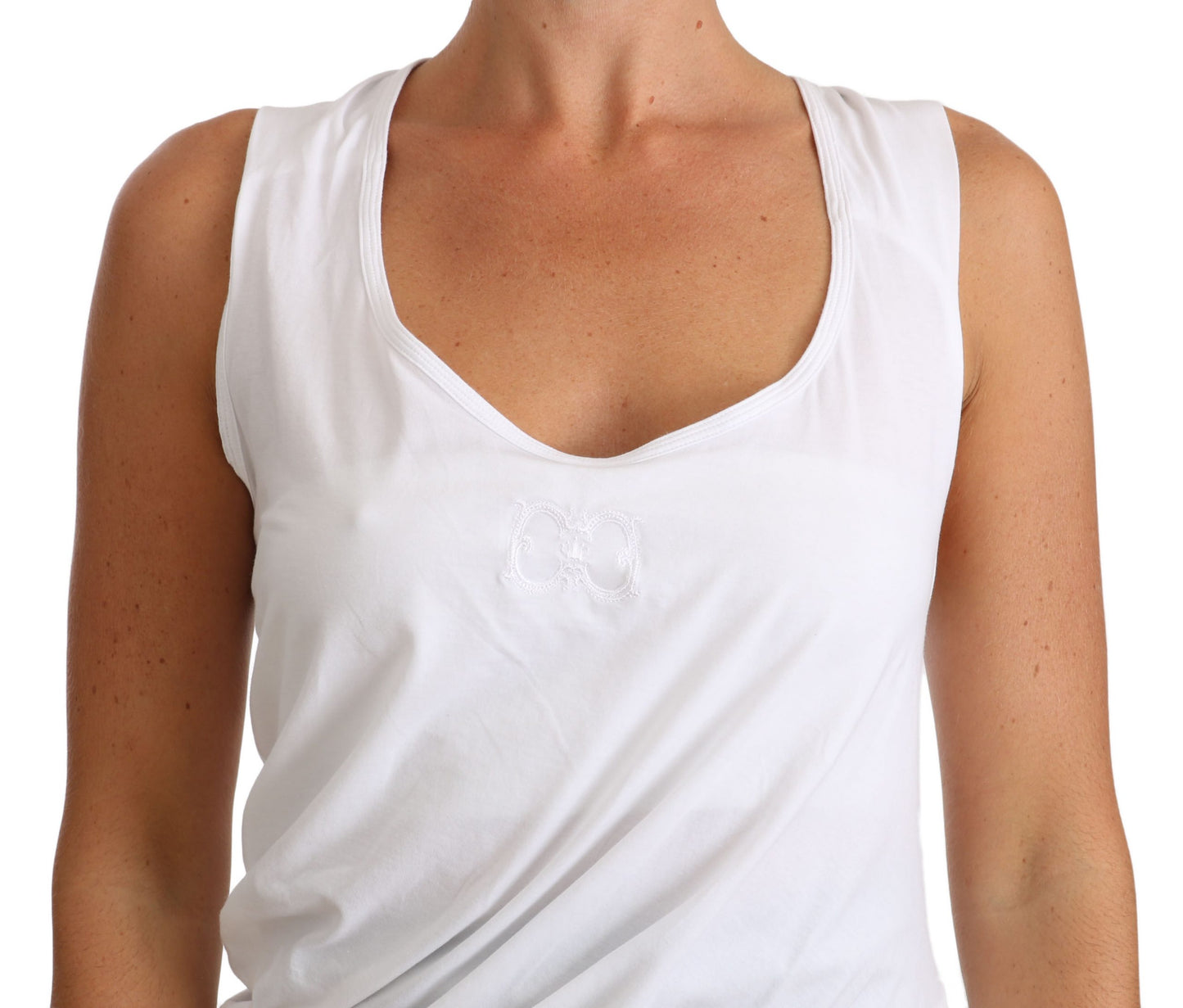 Canotta bianca Cavalli T-Shirt in jersey CAVALLI
