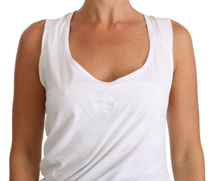 Canotta bianca Cavalli T-Shirt in jersey CAVALLI