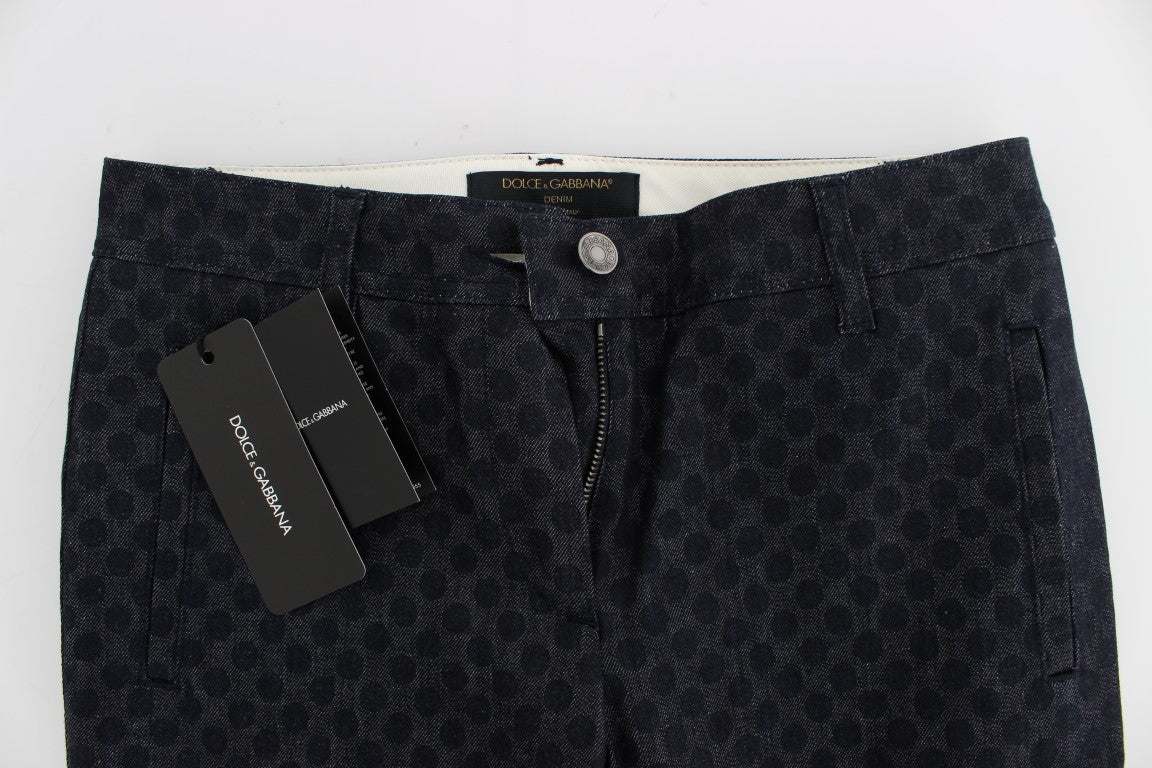 Jeans Capri slim a pois Dolce &amp; Gabbana