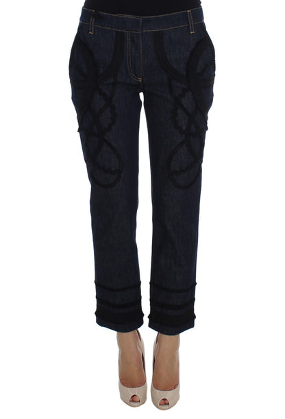 Jeans Torero CAPRI in cotone denim blu Dolce &amp; Gabbana