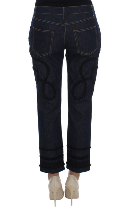 Jeans Torero CAPRI in cotone denim blu Dolce &amp; Gabbana