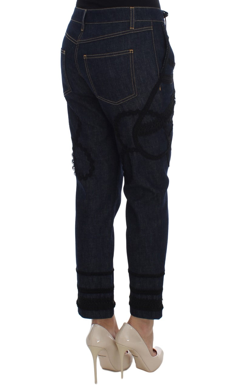 Jeans Torero CAPRI in cotone denim blu Dolce &amp; Gabbana