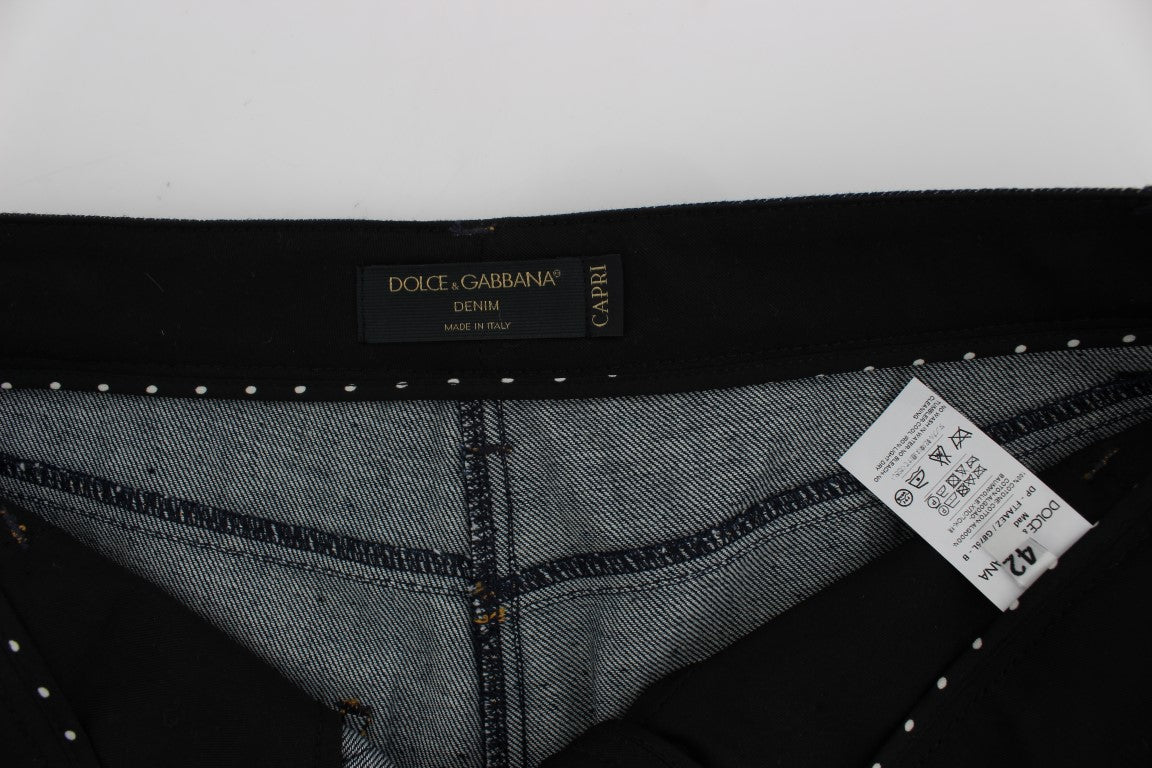 Jeans Torero CAPRI in cotone denim blu Dolce &amp; Gabbana