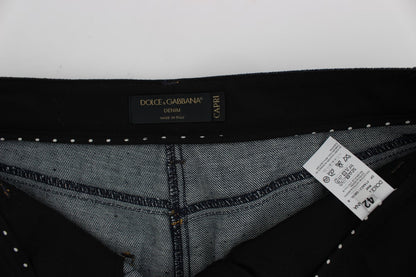 Jeans Torero CAPRI in cotone denim blu Dolce &amp; Gabbana