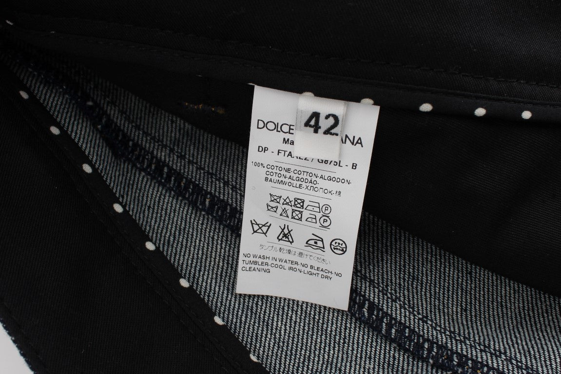 Jeans Torero CAPRI in cotone denim blu Dolce &amp; Gabbana