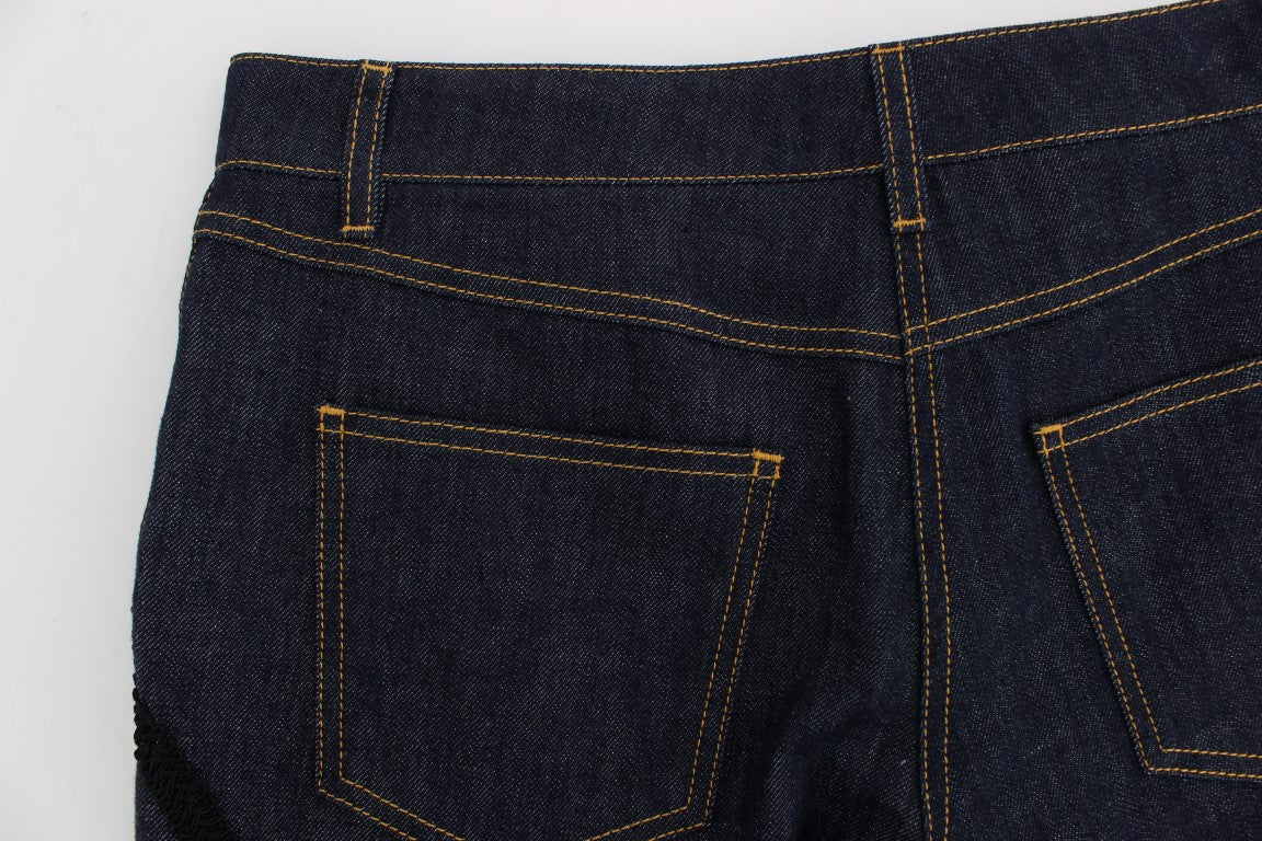 Jeans Torero CAPRI in cotone denim blu Dolce &amp; Gabbana