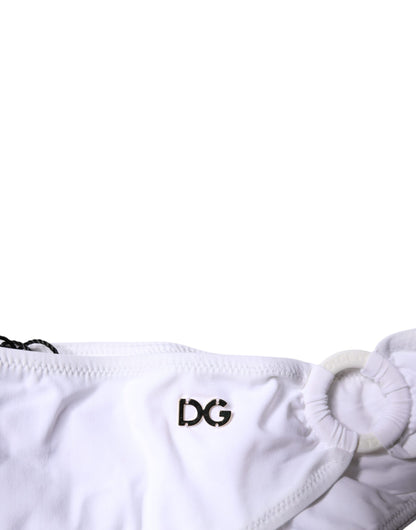Dolce &amp; Gabbana Costume da bagno bikini in nylon bianco