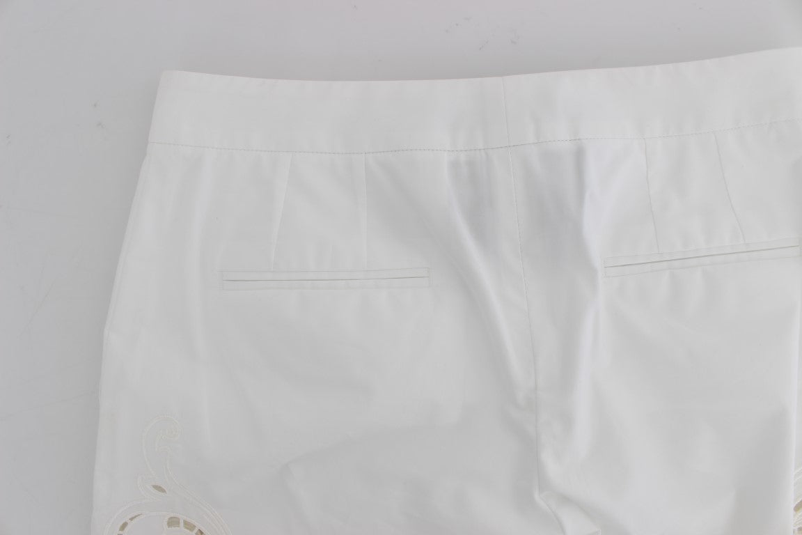 Dolce &amp; Gabbana Abito bianco con motivo floreale e pantaloni Sicily