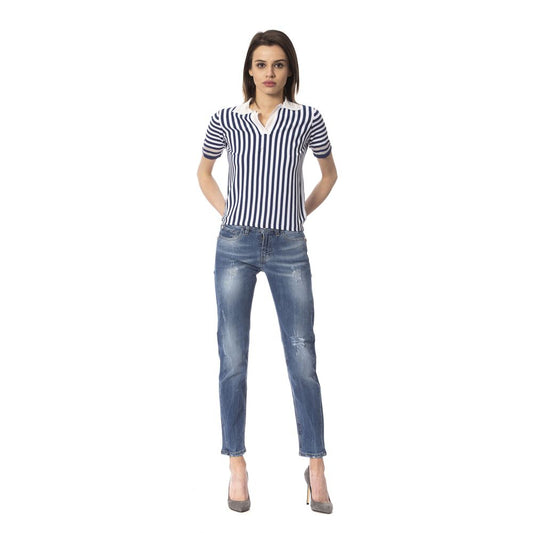 Jeans da donna Frankie Morello Blue Other Fibers