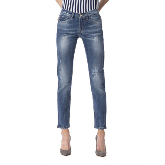 Jeans da donna Frankie Morello Blue Other Fibers