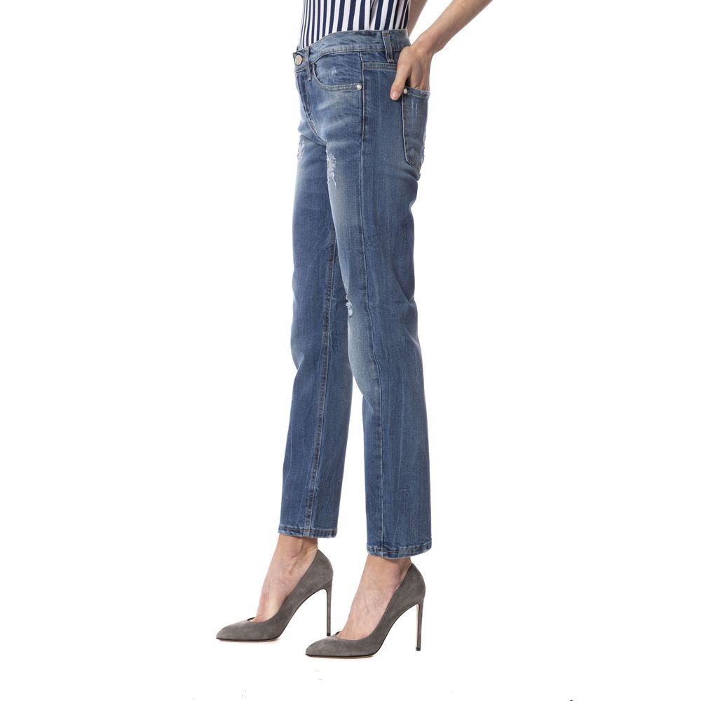 Jeans da donna Frankie Morello Blue Other Fibers