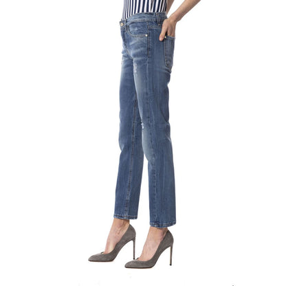 Jeans da donna Frankie Morello Blue Other Fibers