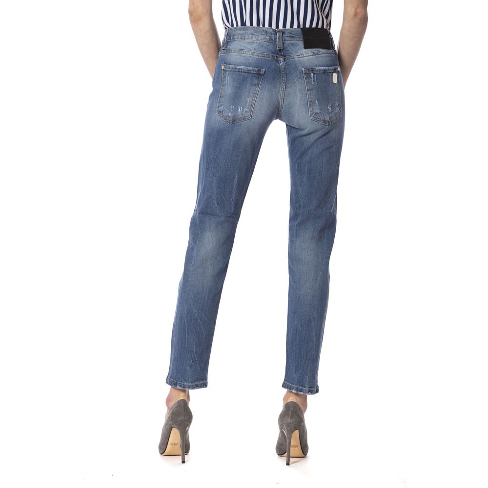 Jeans da donna Frankie Morello Blue Other Fibers
