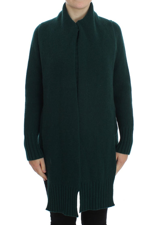 Cardigan in cashmere lavorato a maglia verde Dolce &amp; Gabbana
