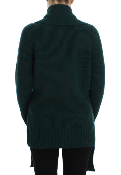 Cardigan in cashmere lavorato a maglia verde Dolce &amp; Gabbana