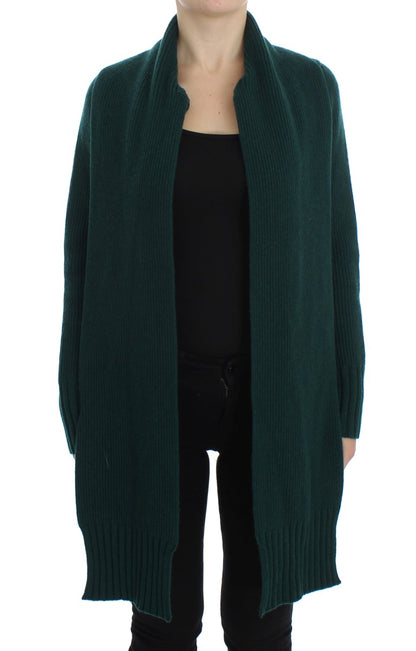 Cardigan in cashmere lavorato a maglia verde Dolce &amp; Gabbana