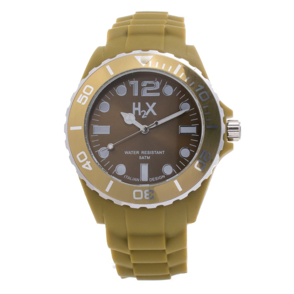 Orologio sportivo in gomma marrone Haurex