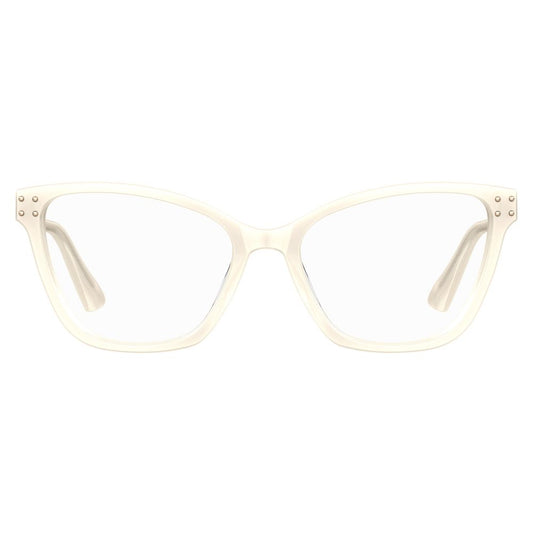 Occhiali da vista Moschino in acetato color crema (montatura)