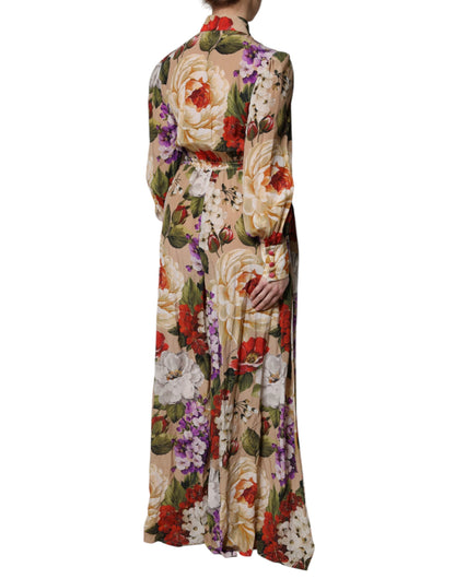 Dolce &amp; Gabbana Abito a gamba larga con stampa floreale multicolore