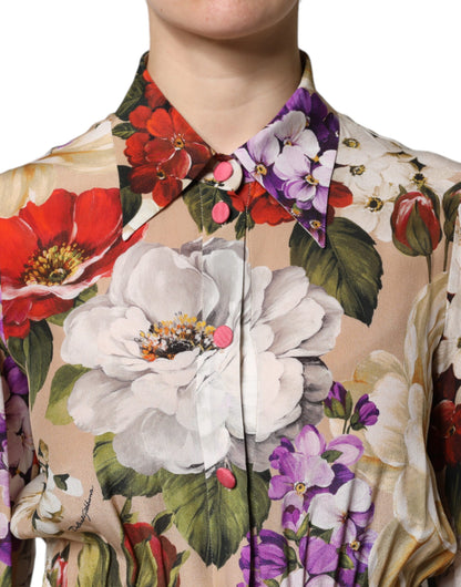 Dolce &amp; Gabbana Abito a gamba larga con stampa floreale multicolore