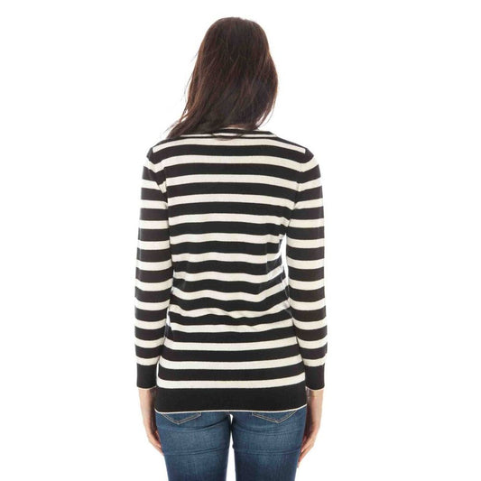 Maglione da donna in lana nera Fred Perry