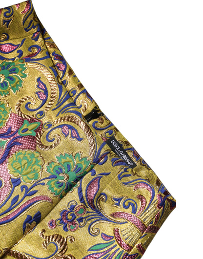 Minigonna a vita media in jacquard floreale multicolore Dolce &amp; Gabbana