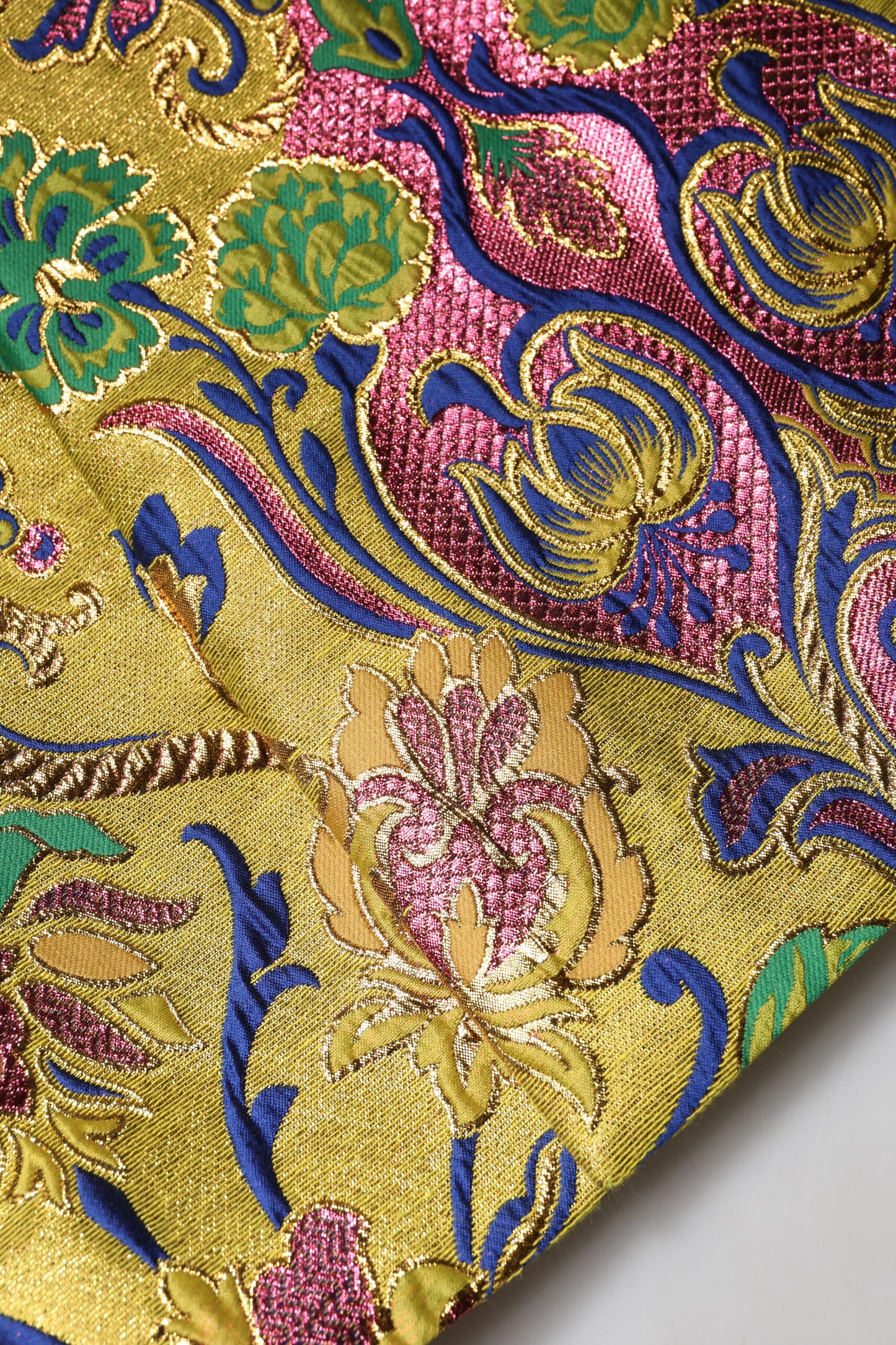 Minigonna a vita media in jacquard floreale multicolore Dolce &amp; Gabbana