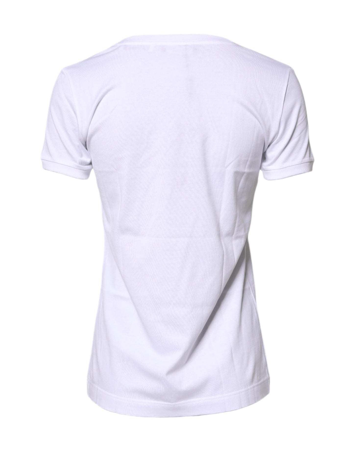 T-shirt girocollo in cotone bianco #DGFamily di Dolce &amp; Gabbana