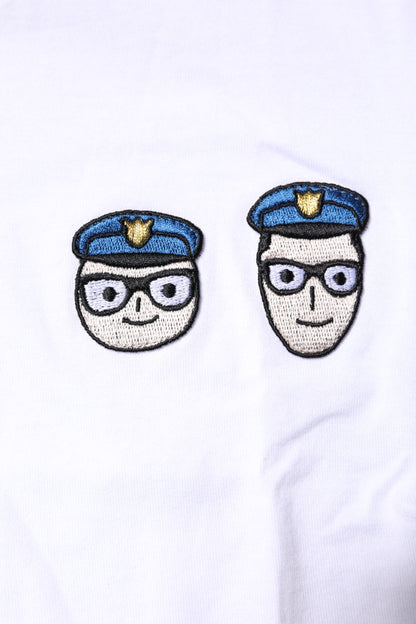 T-shirt girocollo in cotone bianco #DGFamily di Dolce &amp; Gabbana