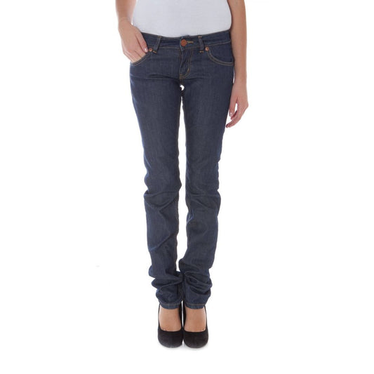 Jeans da donna in cotone blu Phard
