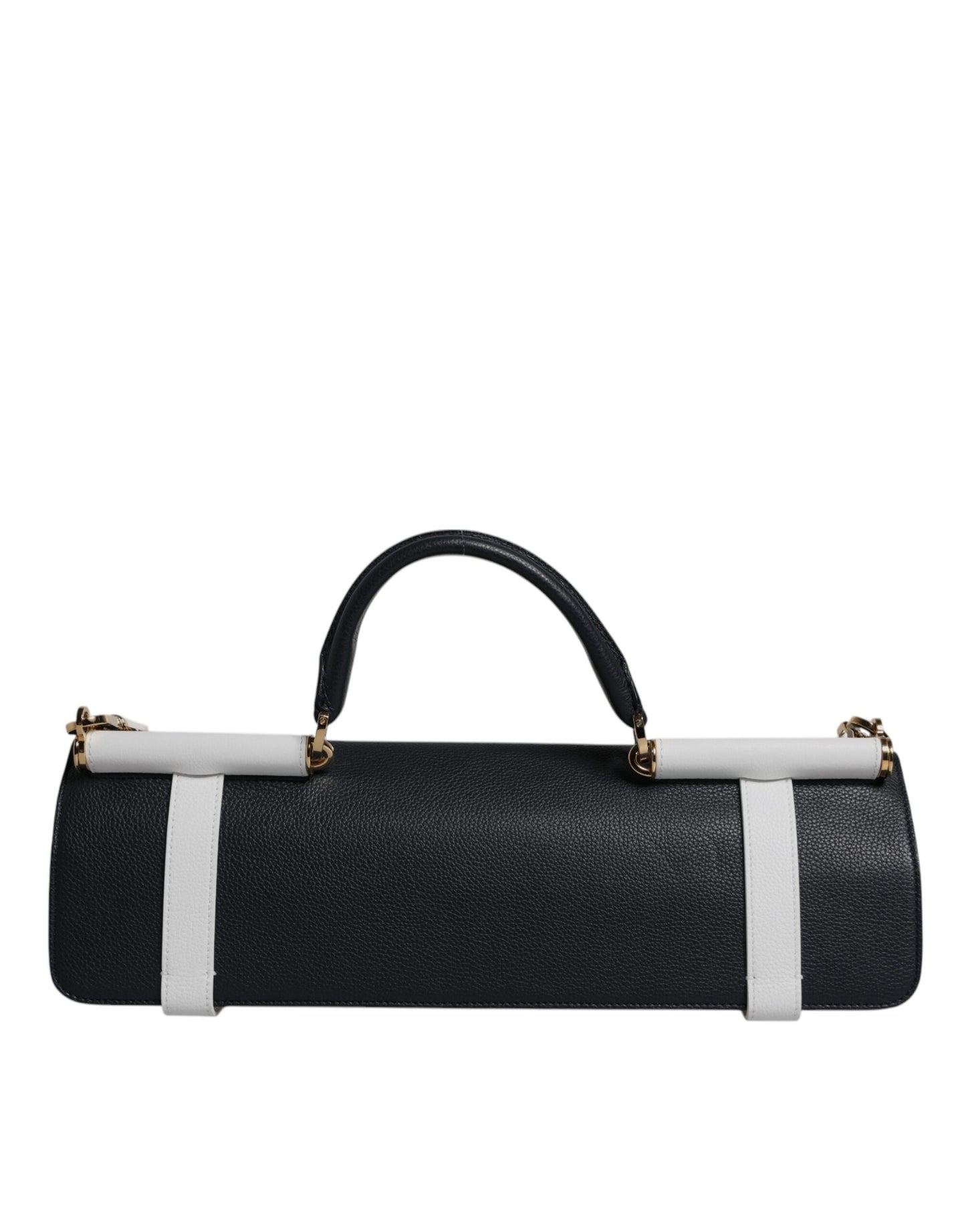Borsa a tracolla Dolce &amp; Gabbana in pelle di vitello blu e bianca