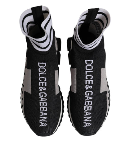 Dolce &amp; Gabbana Calzini Sorrento Neri Grigi Donna Sneakers Scarpe