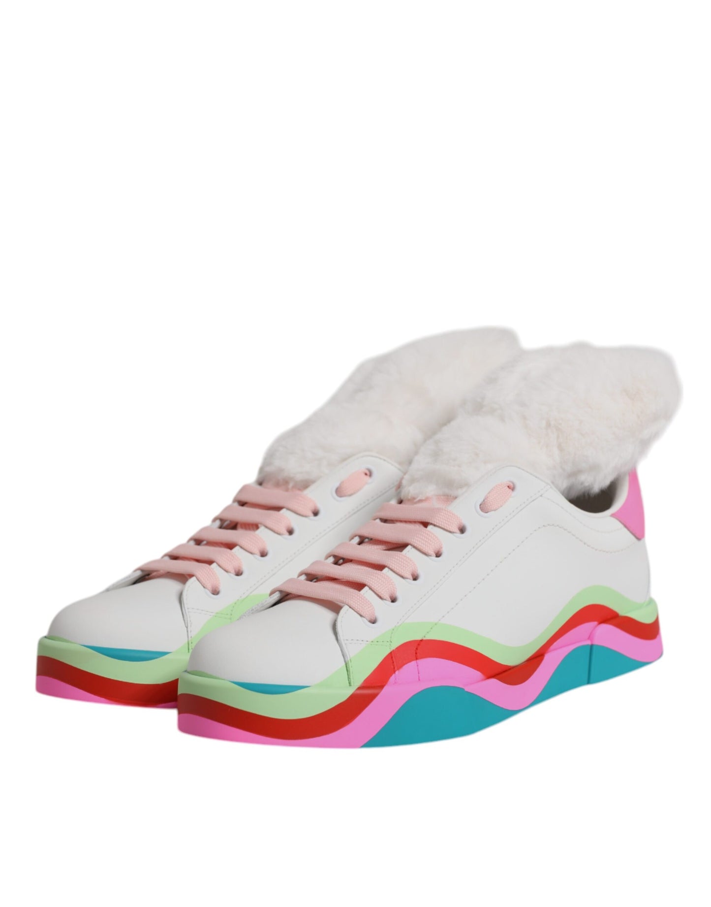 Dolce &amp; Gabbana Multicolor Low Top Sneakers Shoes
