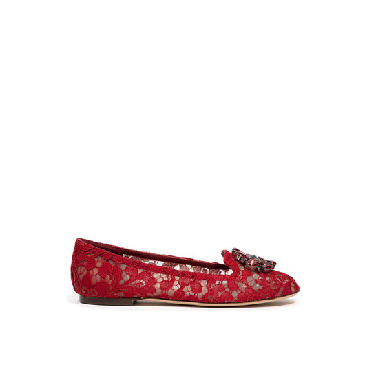 Ballerine in viscosa rossa Dolce &amp; Gabbana