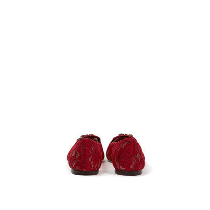 Ballerine in viscosa rossa Dolce &amp; Gabbana