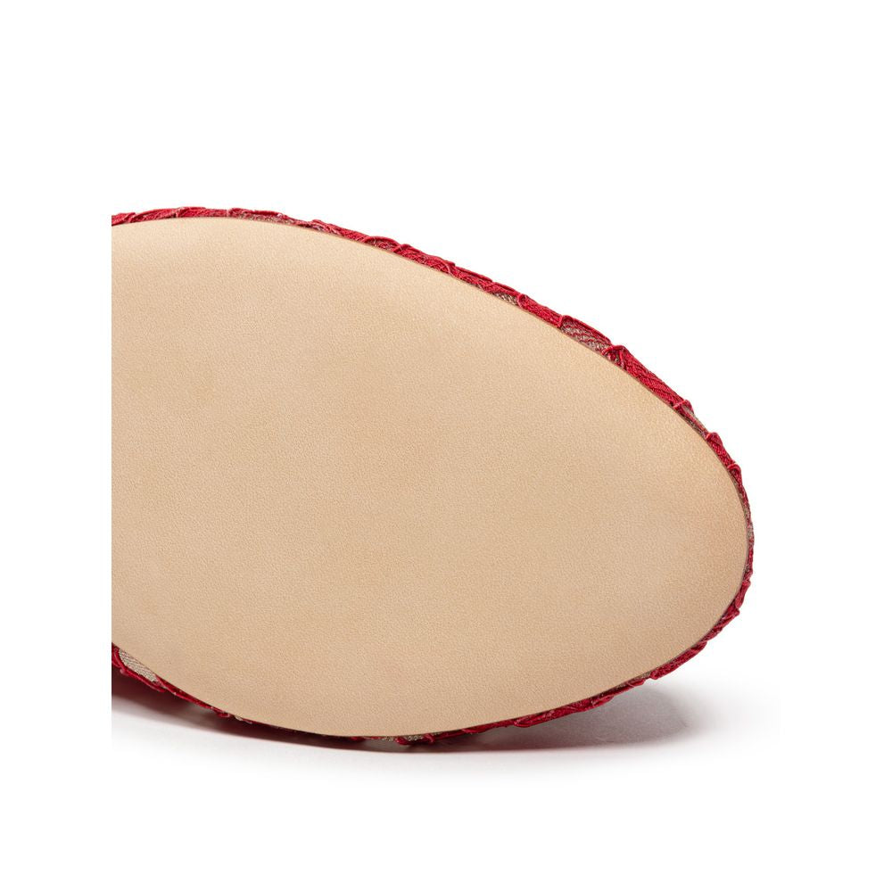 Ballerine in viscosa rossa Dolce &amp; Gabbana