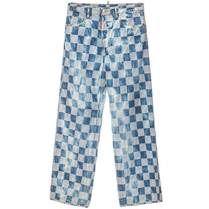 Jeans Dsquared² in cotone blu vestibilità rilassata