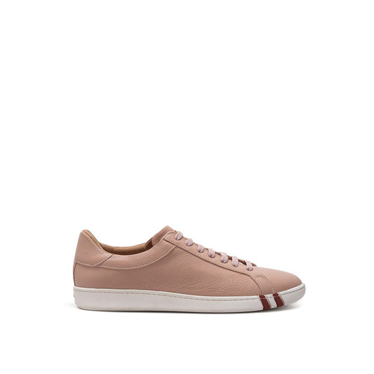 Sneakers basse in pelle rosa Bally