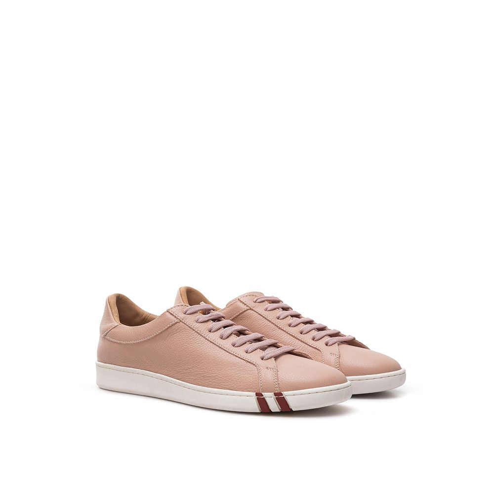 Sneakers basse in pelle rosa Bally