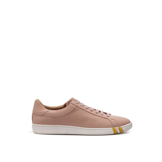 Sneakers basse Bally in tessuto rosa e pelle