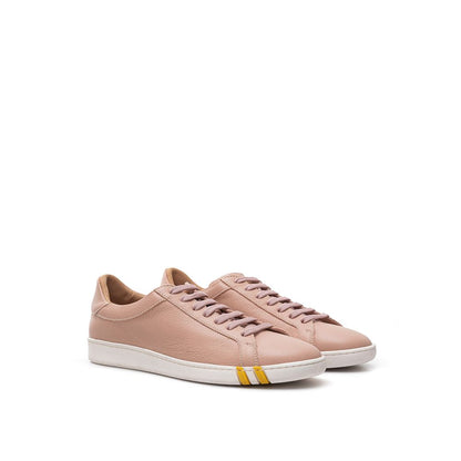 Sneakers basse Bally in tessuto rosa e pelle