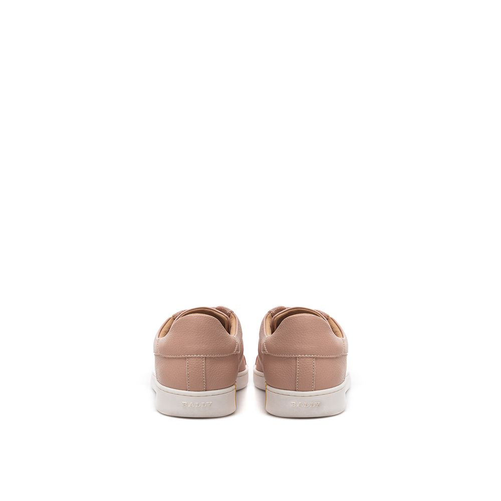 Sneakers basse Bally in tessuto rosa e pelle
