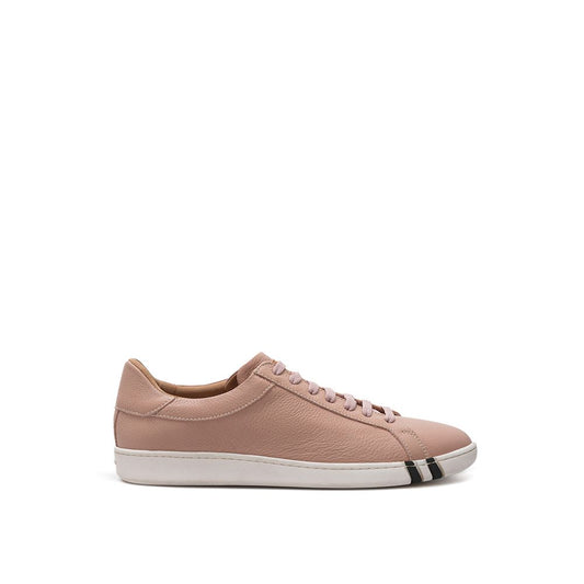 Sneakers basse in pelle rosa Bally
