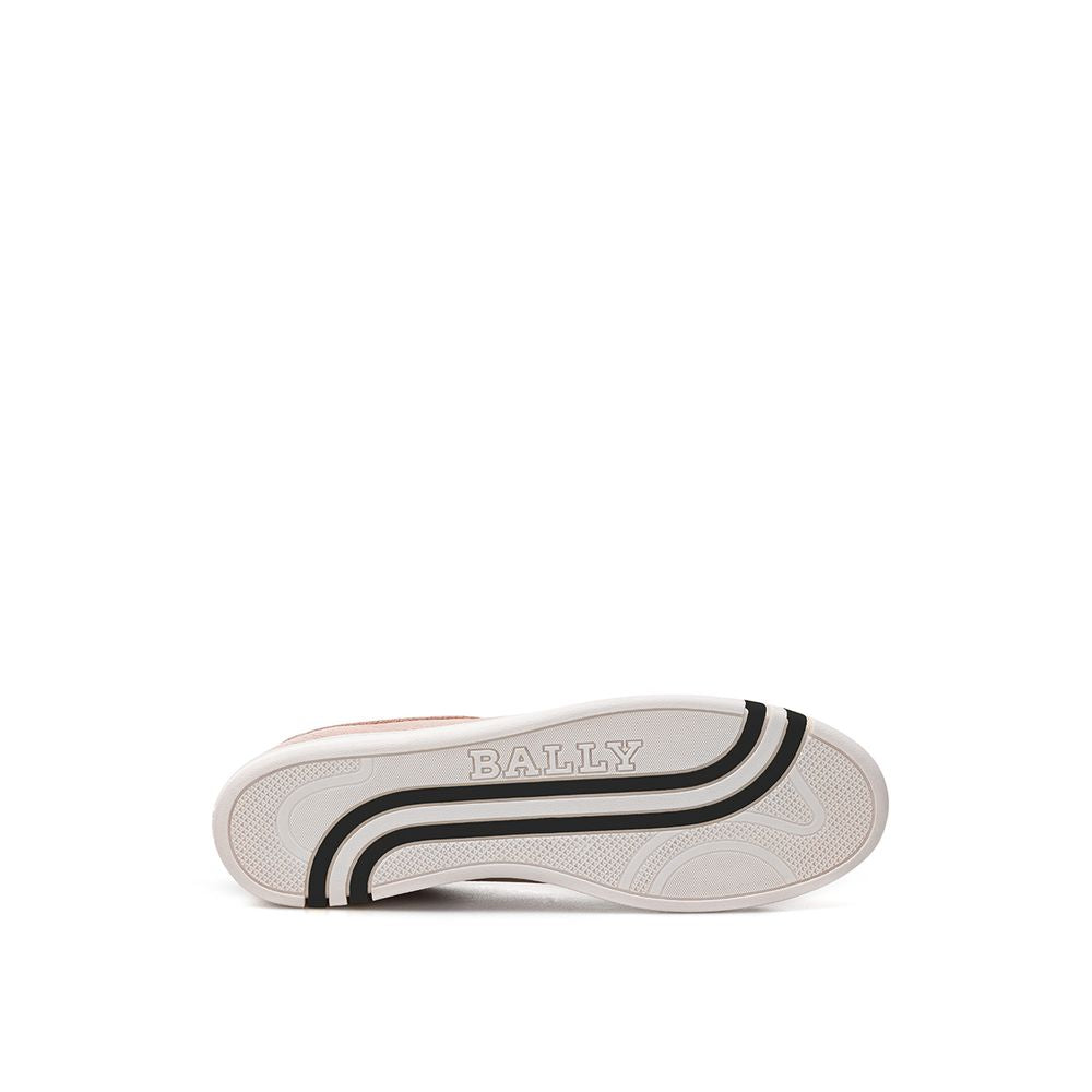 Sneakers basse in pelle rosa Bally