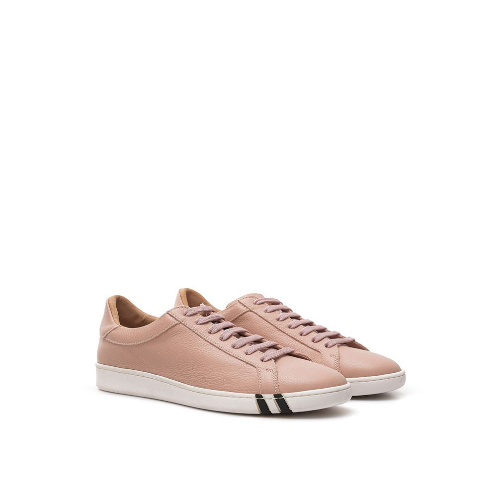 Sneakers basse in pelle rosa Bally