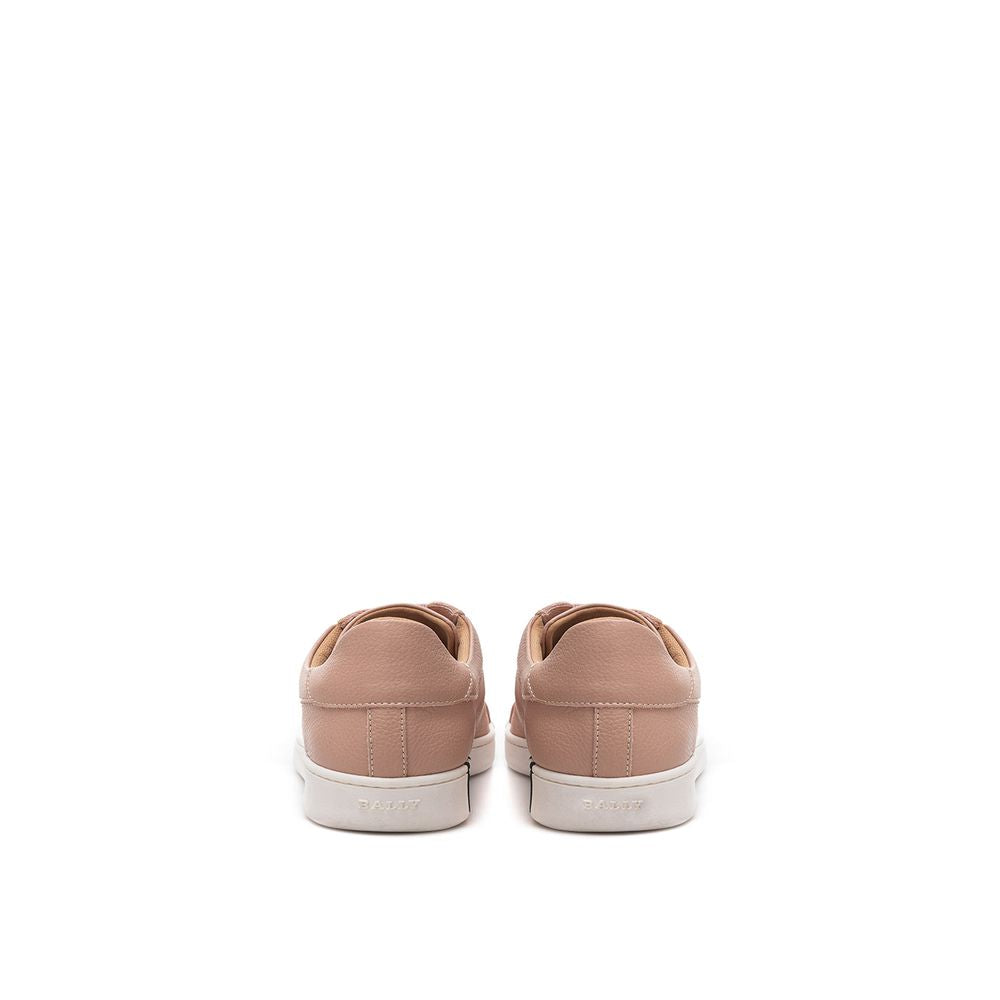 Sneakers basse in pelle rosa Bally