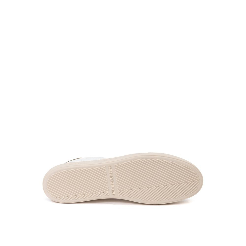 Sneakers basse in pelle bianca P448