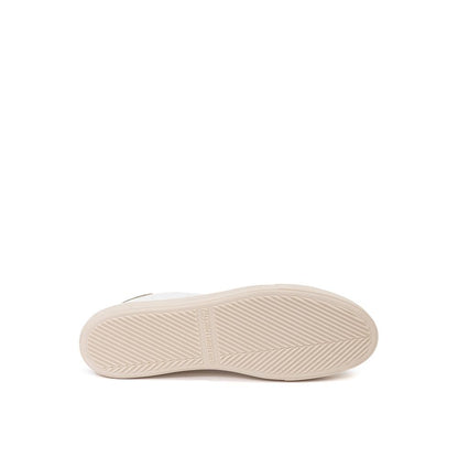 Sneakers basse in pelle bianca P448